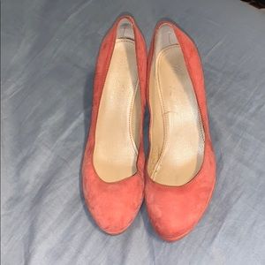 suede pink heels